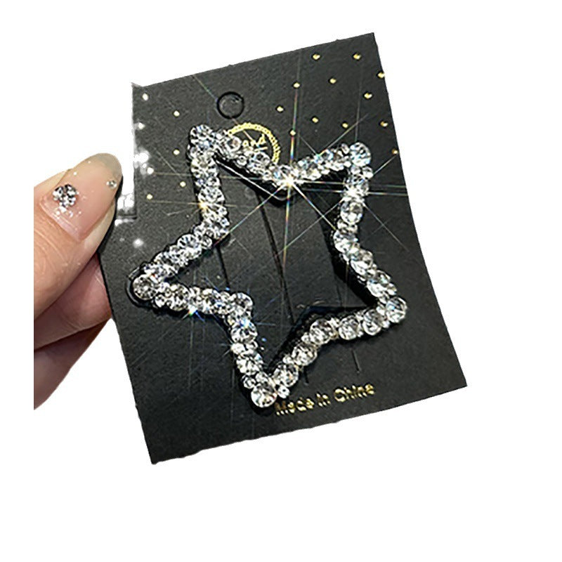 Rhinestone Star Hairpin: High-End Style