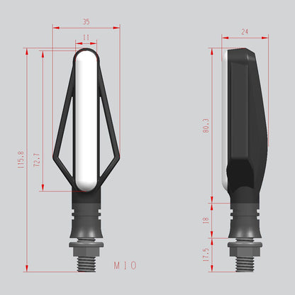 Fire Arrow Motorcycle Signal Light