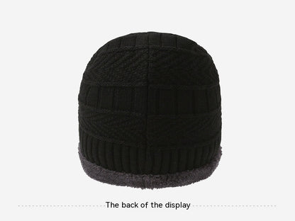 Men's Winter Scarf Gloves Hat Three-piece Set