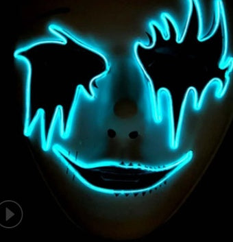 Halloween Skeleton LED Glow Mask