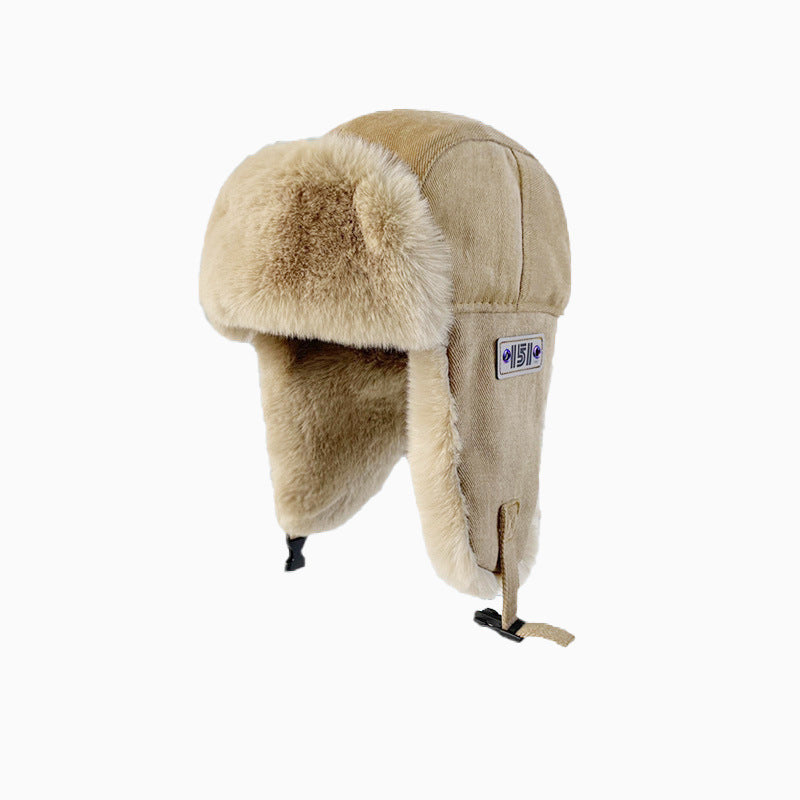 Men's Women's Winter Plush Thickened Earflap Hat