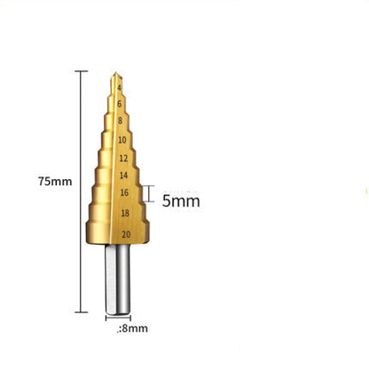 Pagoda Drill Bit Metal Hole Opener Tool