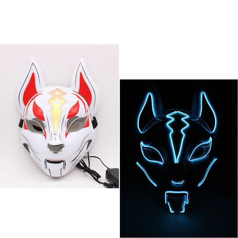 Glowing Cat Face Mask Demon Slayer Cosplay Props