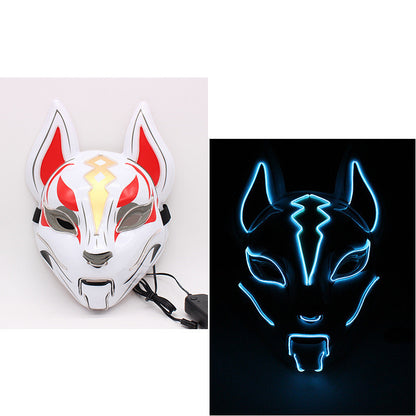 Glowing Cat Face Mask Demon Slayer Cosplay Props