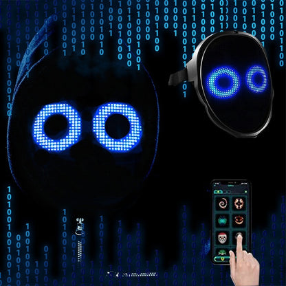 LED Halloween Face Changing Mask