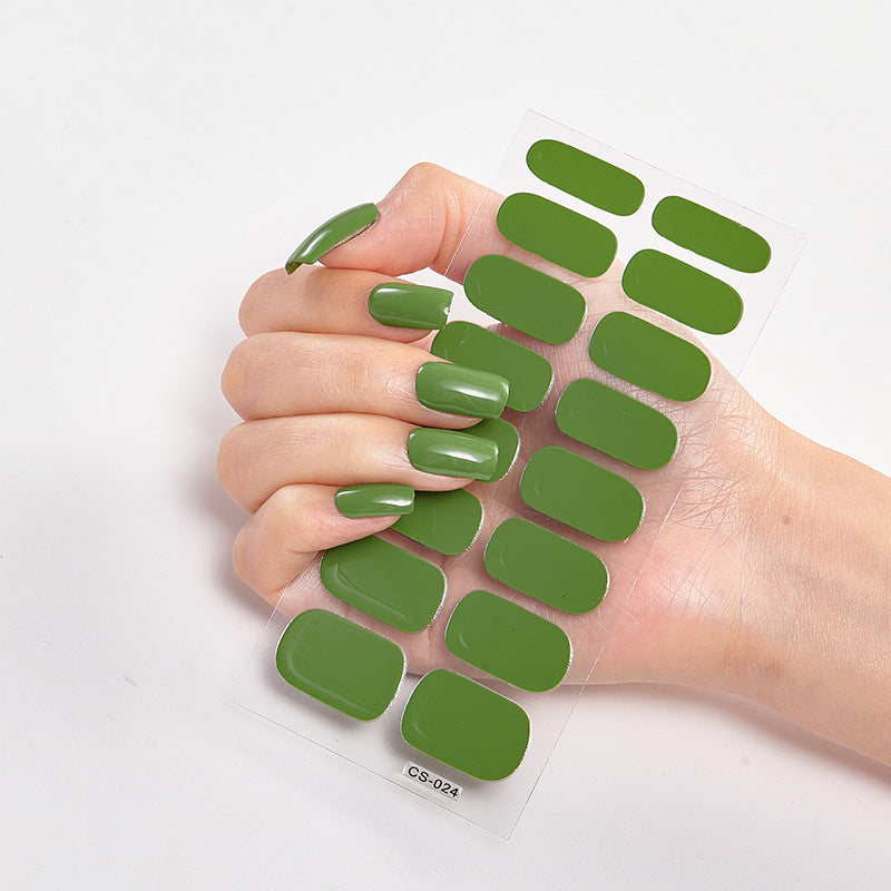 Nailart Sticker Pure Solid Color Self Adhesive