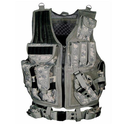 Tactical Military Vest - MOLLE Plate Carrier for Airsoft & Training