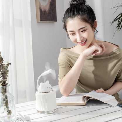 250ml Cartoon Rabbit Ultrasonic Humidifier & LED Oil Diffuser