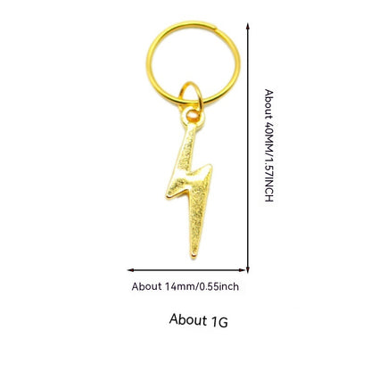 XINGX Lightning Shell Hair Ring with Small Pendant