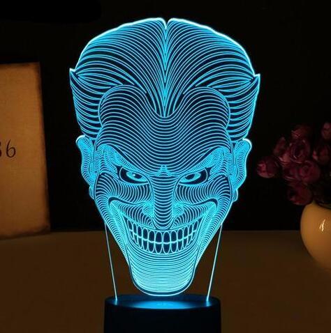 مصباح USB LED ملون ثلاثي الأبعاد