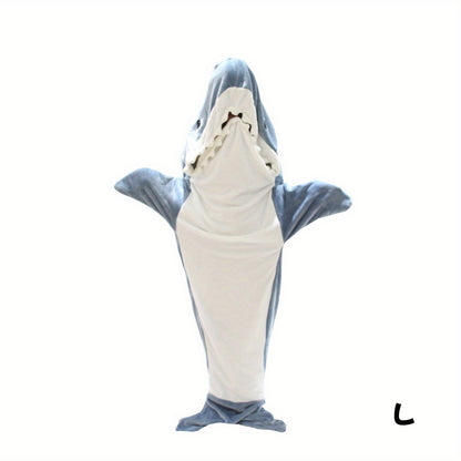 Shark Onesie Blanket Hoodie Flannel Sleeping Bag