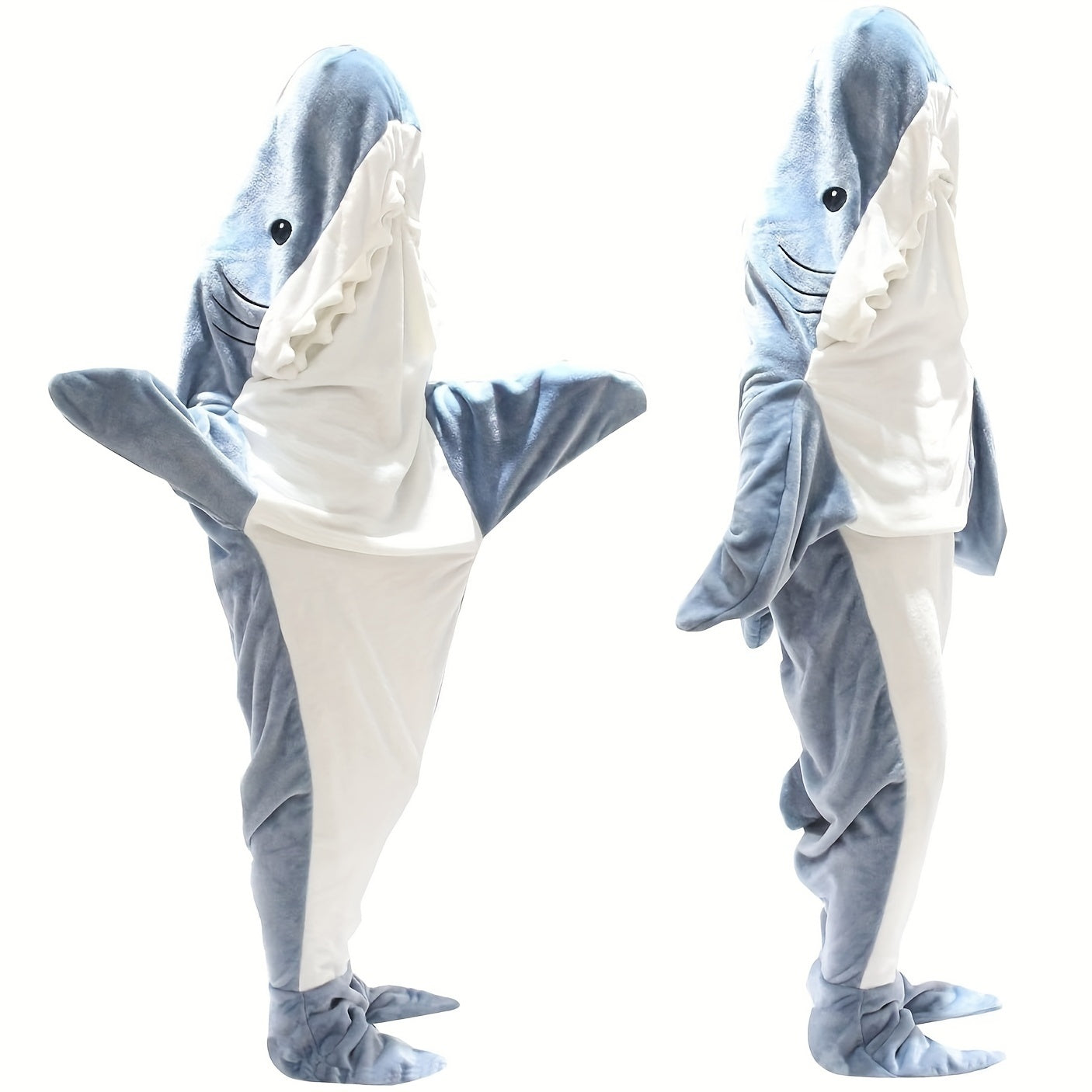 Shark Onesie Blanket Hoodie Flannel Sleeping Bag