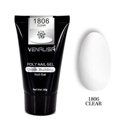 Venalisa Poly Nail Gel Kit - Transparent Crystal Camouflage Set