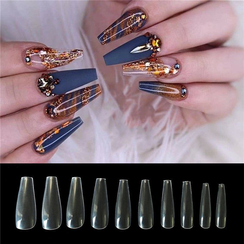 500 Transparent Natural Color Ballet Fake Nails