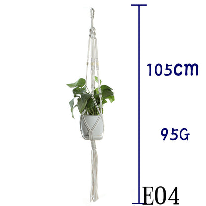 Beige Cotton Rope Plant Hanger