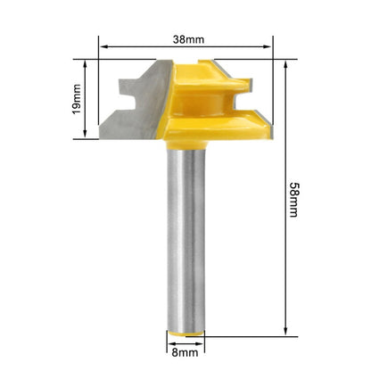 45 Degree Woodworking Tenon Cutter