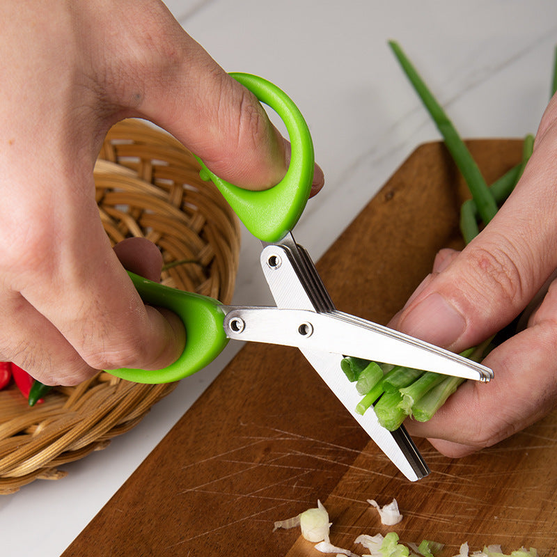 Multifunctional Green Onion Scissors