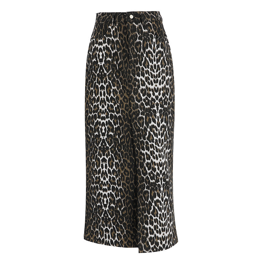 Leopard Ankle Skirt
