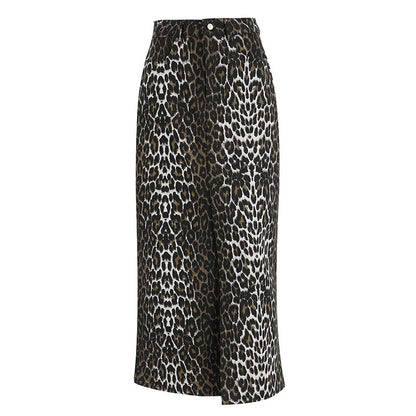 Leopard Ankle Skirt