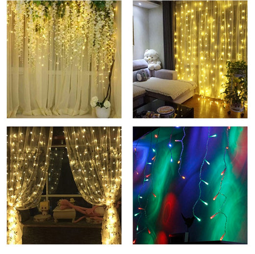 ستائر إضاءة LED لعيد الميلاد