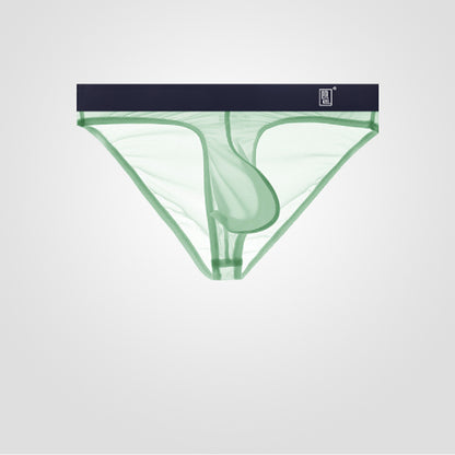 Underwear Men's Briefs Transparent Ice Silk Sexy Full Transparent Trendy Men's Personality Narrow Crotch Low Waist New