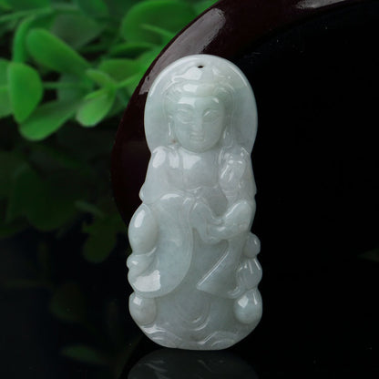 Jade Avalokitesvara Buddha Pendant