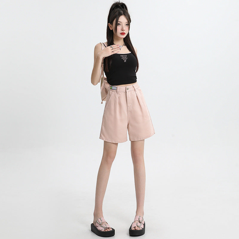Summer Ultra-thin Tencel Lyocell Denim Shorts