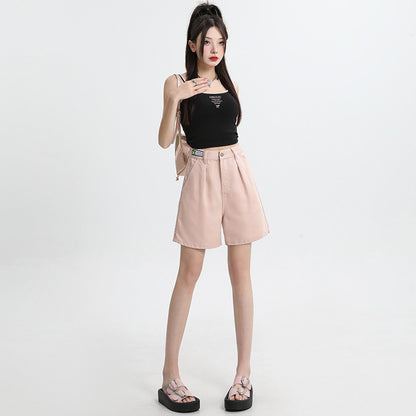 Summer Ultra-thin Tencel Lyocell Denim Shorts