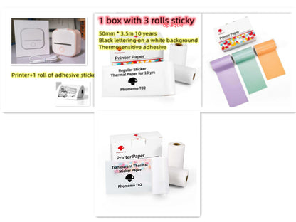 Mini Portable Thermal Label Printer - Ideal for Students and Price Tags
