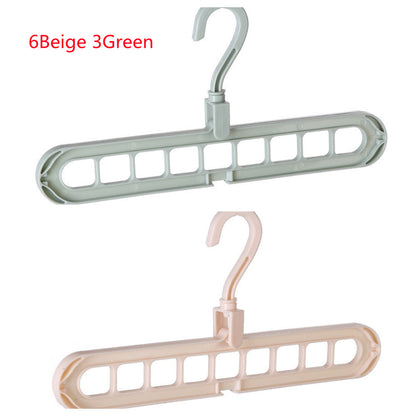 Plastic Clothes Hanger with Storage Hook