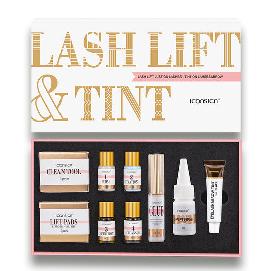 ICONSIGN Lash & Brow Tint Kit - Lash Lift, Perm, and Brow Lamination Set