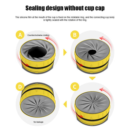 No Cover Twist Travel Cup with Straw and Double Insulation