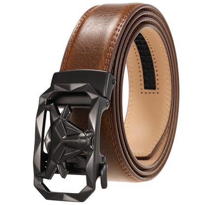 Fashion Men's Leather Belt Alloy Buckle