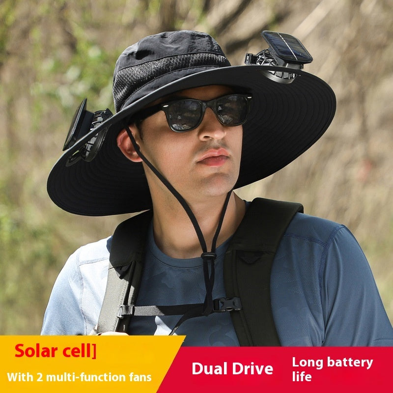 Lithium Battery Fan Solar Wind Protection Hat