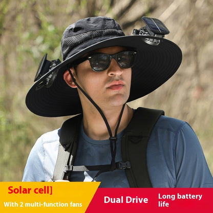 Lithium Battery Fan Solar Wind Protection Hat