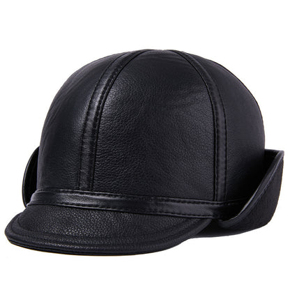 Casual Leather Men's Winter Sheepskin Thermal Hat