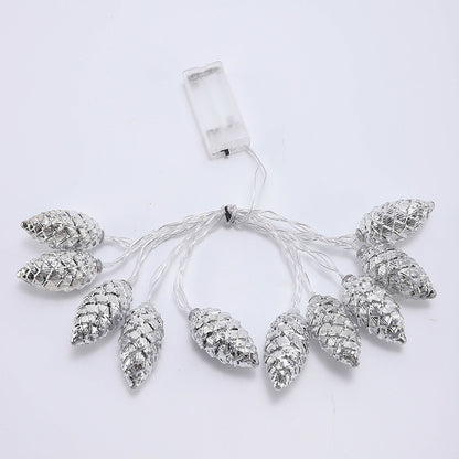 Christmas Pine Cone Simulation String Lights