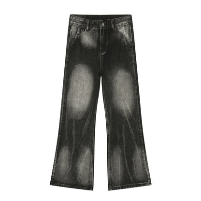 Men's Retro Washed Loose Casual Denim Suit