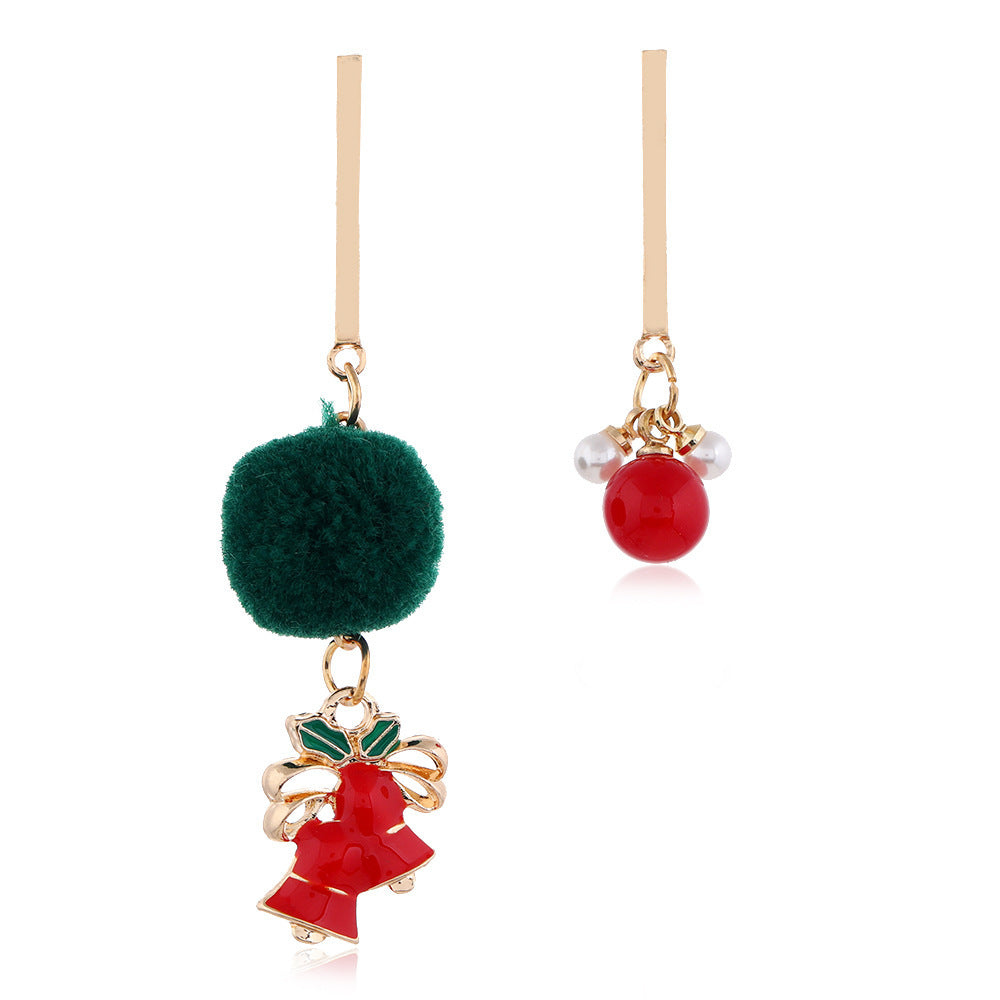 European American Christmas Snowflake Earrings