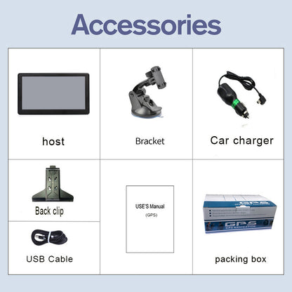 Portable 7 Inch Car GPS Navigator HD