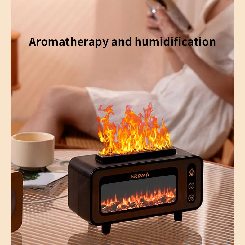 Ultrasonic Flame Humidifier 200ml 3D Fire