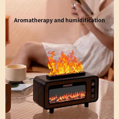Ultrasonic Flame Humidifier 200ml 3D Fire