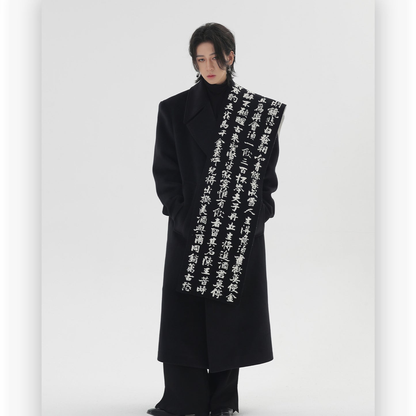 Chinese Style Angora Winter Lovers Scarf
