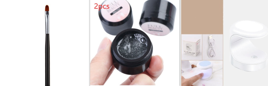 Cracked Repair Nail Fiber Gel - Fiberglass Poly UV Builder