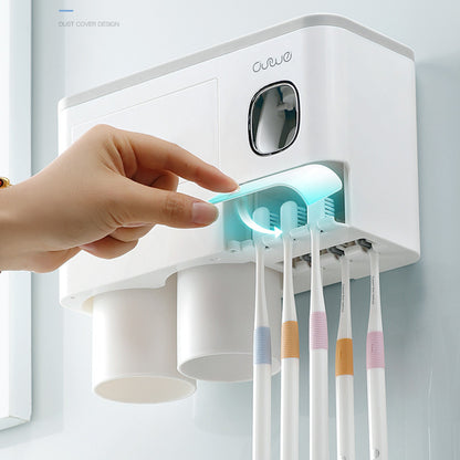 Magnetic Toothbrush Holder Storage Rack