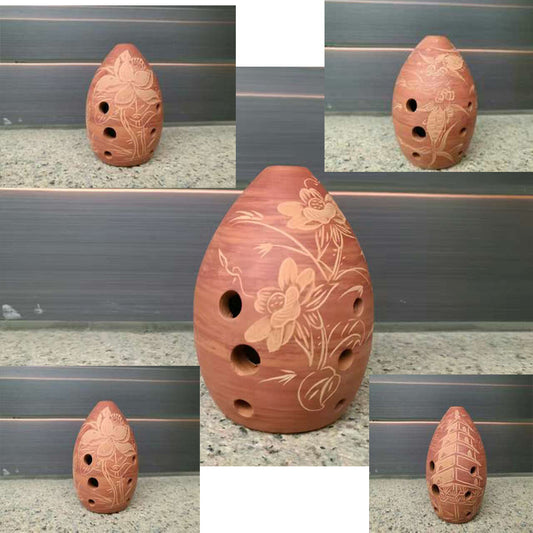 Seven Star Ancient Xun - Eight Hole Pear-Shaped Taoxun