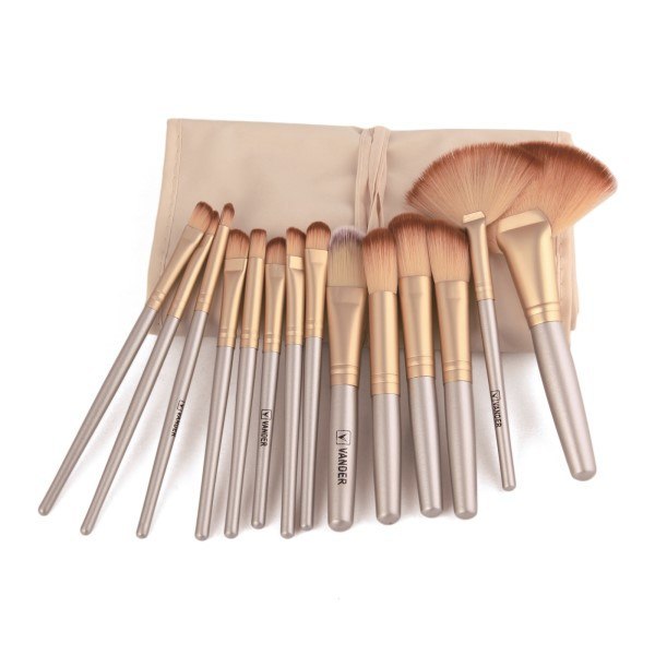 32-Piece Professional Blue Makeup Brush Set