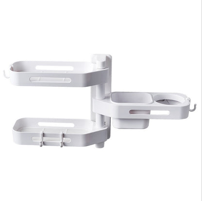 Rotating Wall Mounted Storage Box Punch Free Plastic