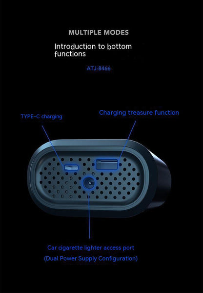 Handheld Wireless Charging Digital Display Vehicle Air Pump