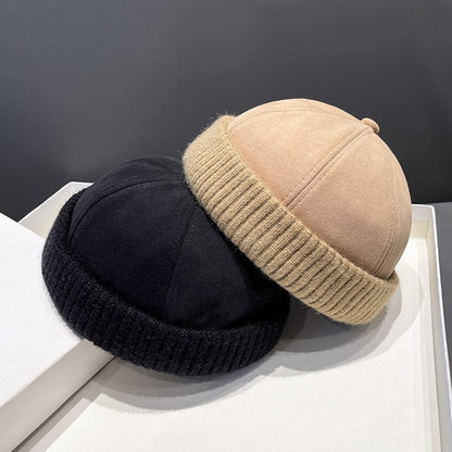 Autumn Winter Deerskin Velvet Beret Hat